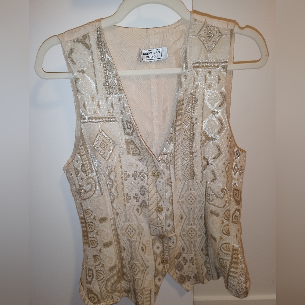 Beige Women's Waistcoat